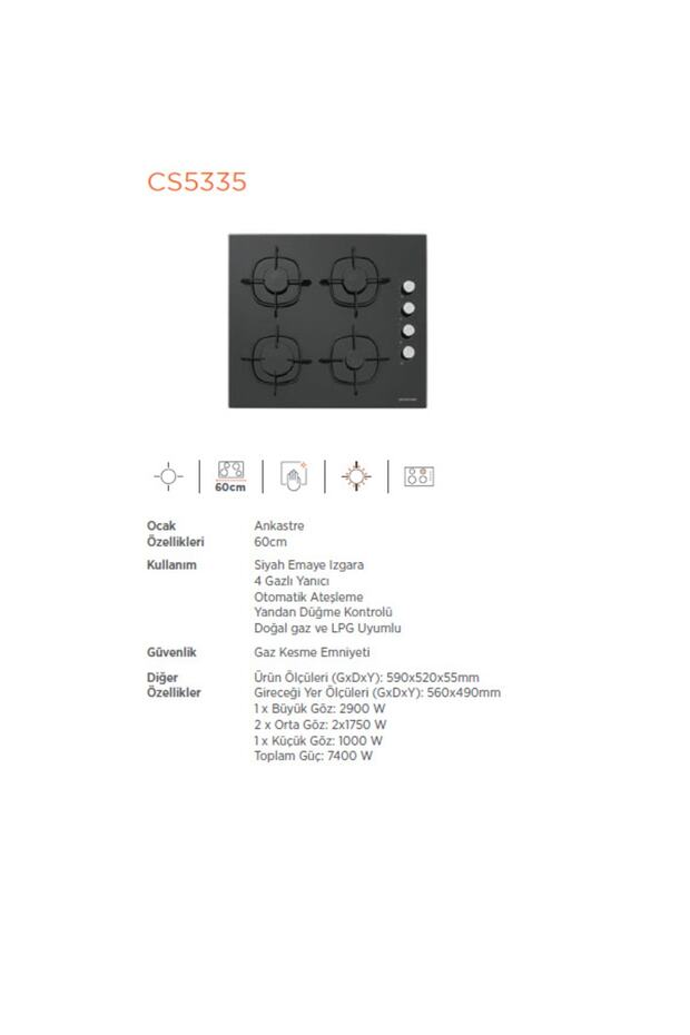 Siyah Cam Ankastre Set (3481 Flam 60+cs5335b02+bo6502b02) - 5