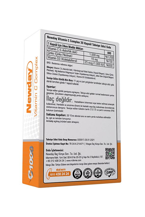 Newday Vitamın C Complex Kapsül 3x - 3