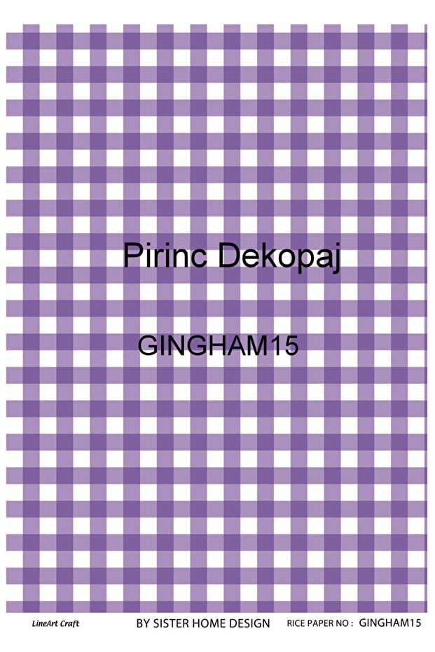ورق ديكوباج نحاسي La Gingham15