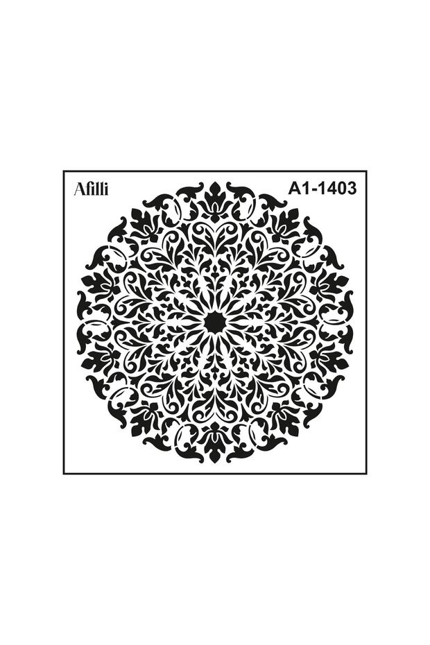 Afilli Stencıl A1-1403 Mandala-3 - 1