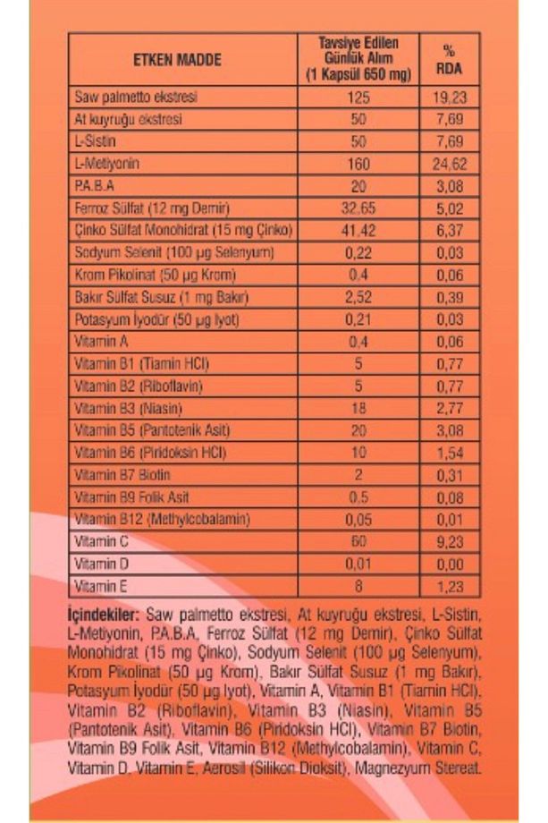Saç Vitamini 30 Kapsül - 4