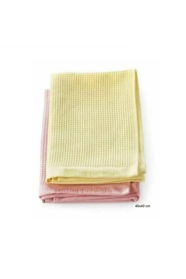 Mikrofiber Cam Bezi 2'li 40x40 Cm Sarı-pembe - 5