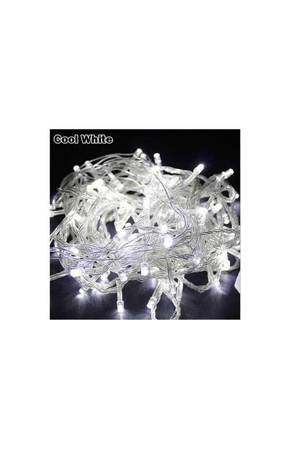 Doğum Günü Parti Yılbaşı Ağacı Led Işık 8 Animasyonlu 100 Ledli 10 Metre Fişli - 1