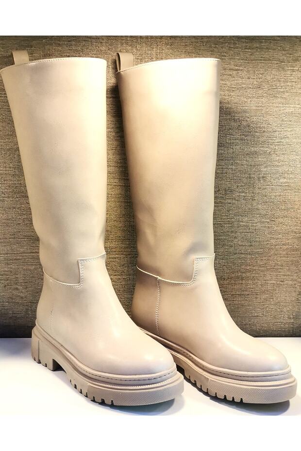 904 Çekme Çizme Bej - 1