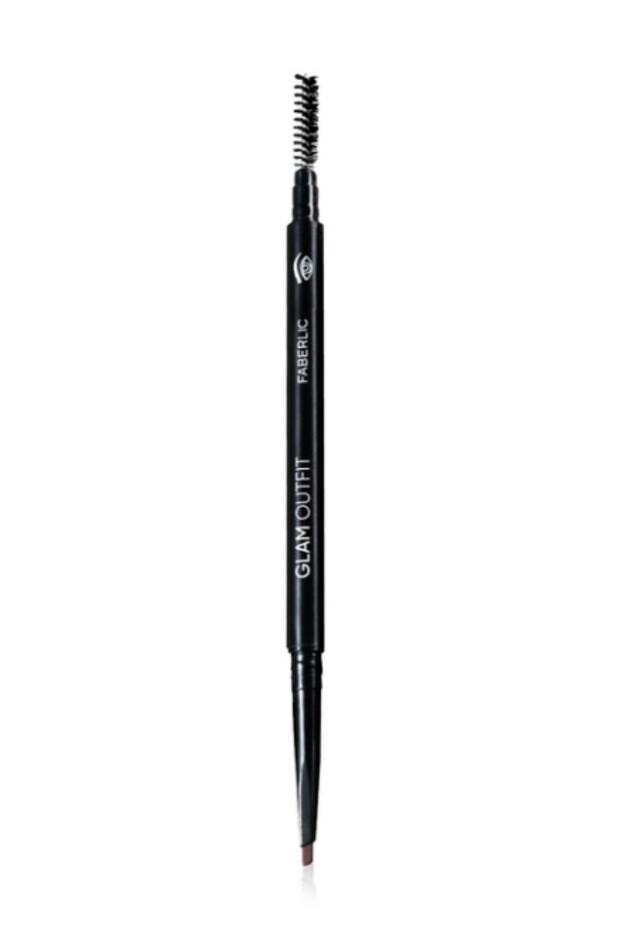 Glam Team Ultra Thin Eyebrow Pencil Glam Outfit, Tone "warm Brown