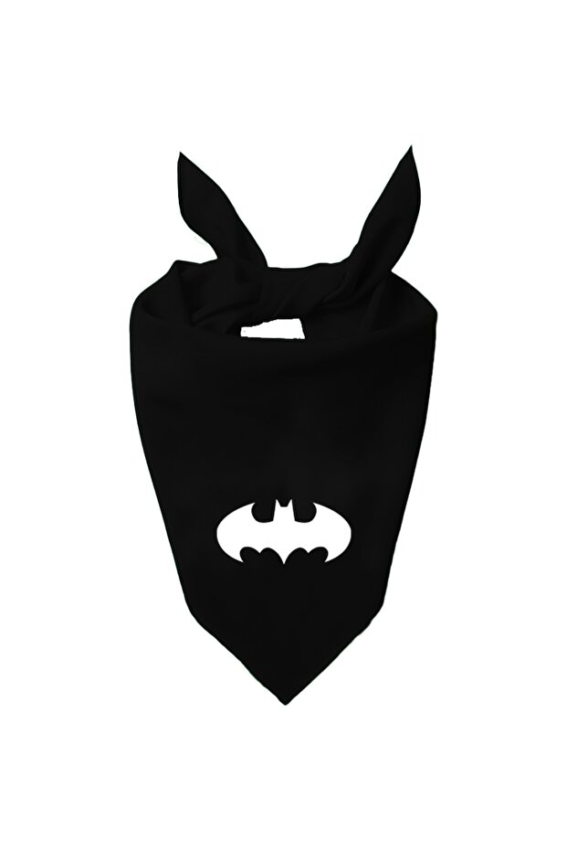 Eșarfă monocoloră cu design Batman - 1