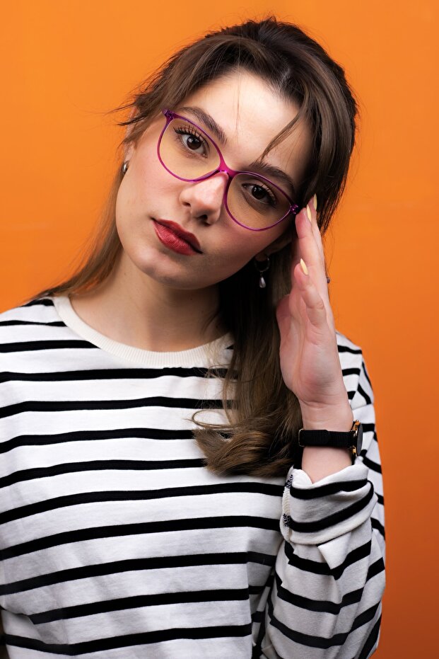 نظارات شاشة واقية باللون الأرجواني والأزرق من Lagertha Cateye