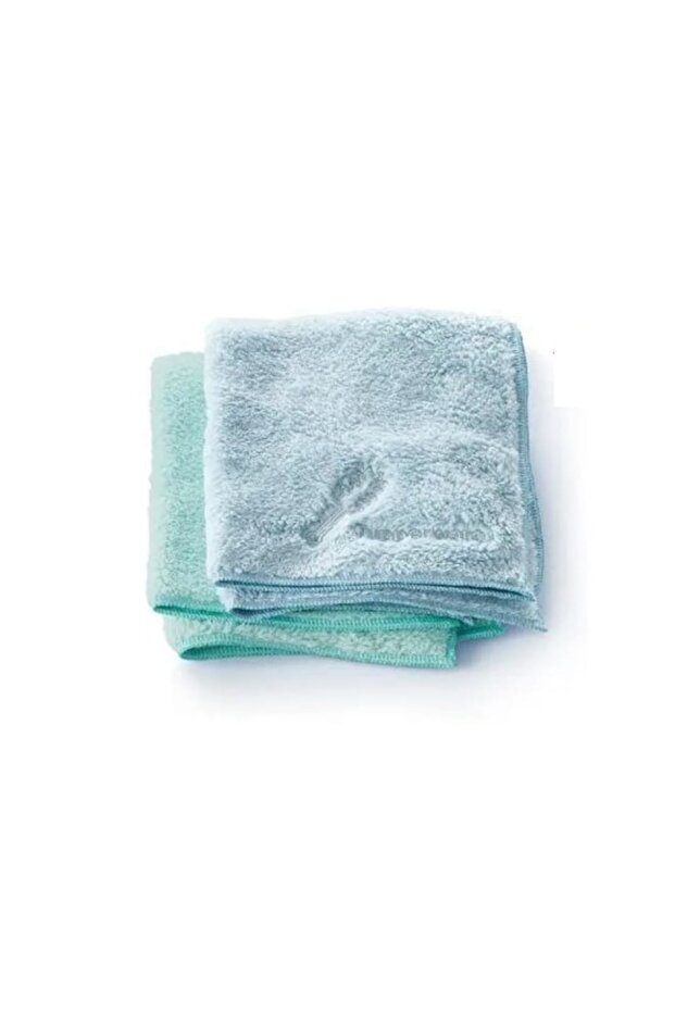 Microfiber Dusting Cloth 2-Pack Cleaning Cloth Blue-Mint - 1