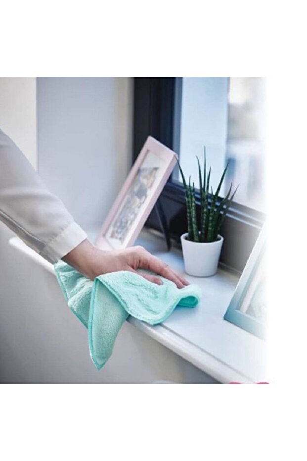 Microfiber Dusting Cloth 2-Pack Cleaning Cloth Blue-Mint - 3