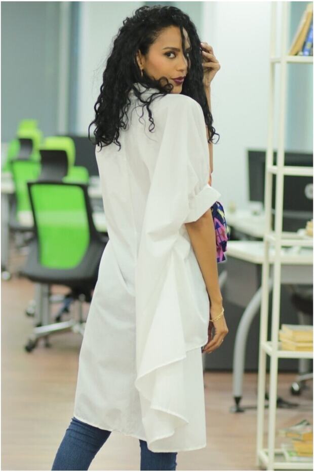 Baskılı Kadın Gömlek - 6