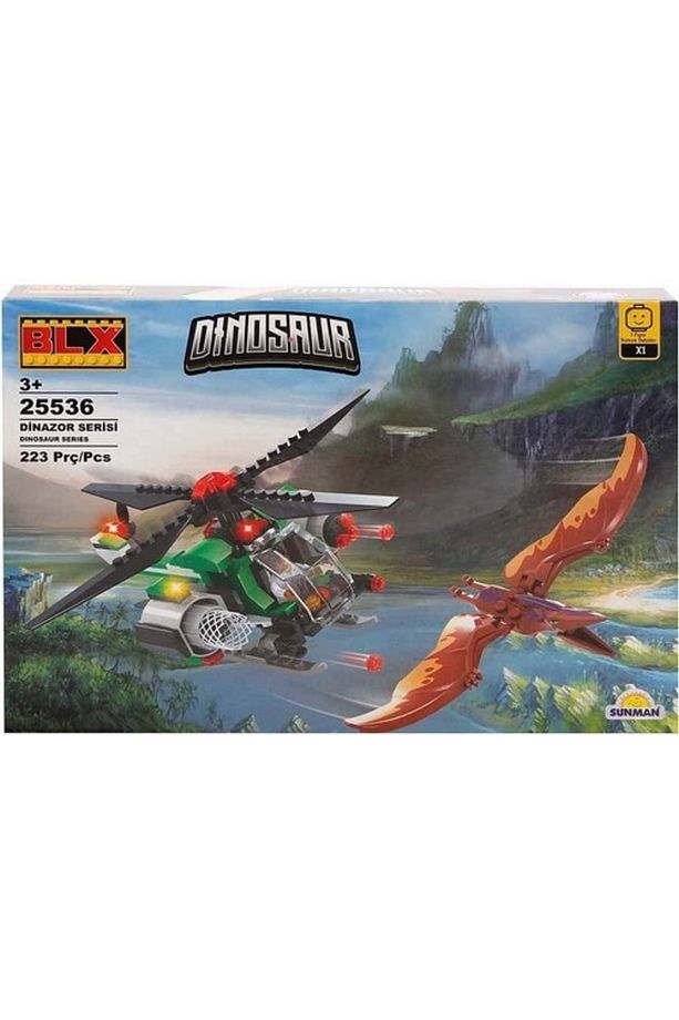 Sunman Blx Dinosaur Kanatlı Dinozorlar Ve Helikopter Lego 25536 - 1