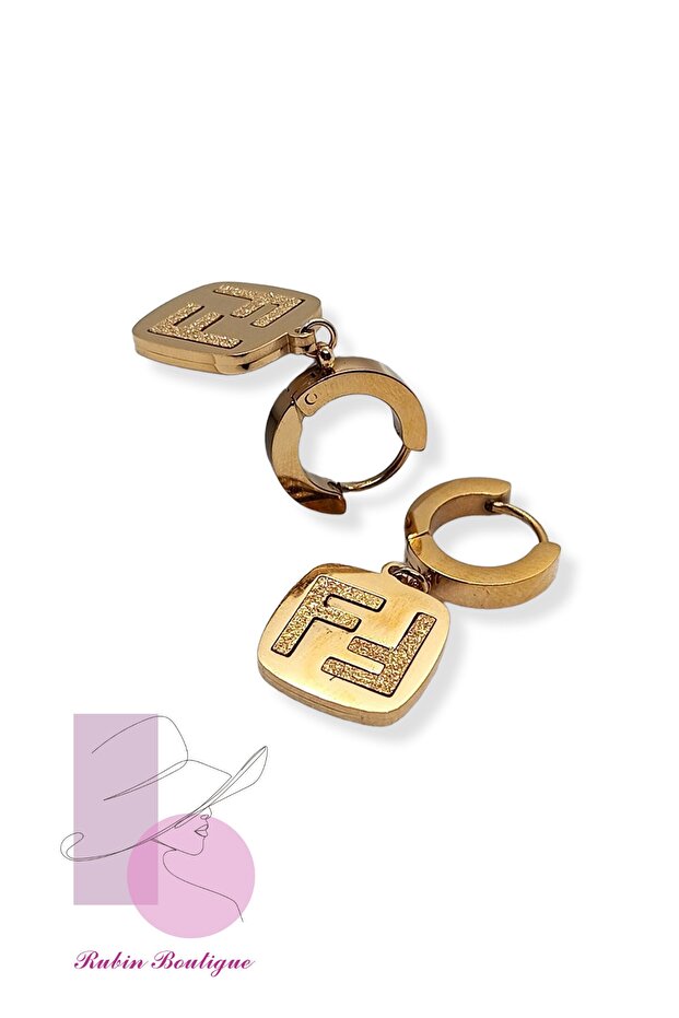 Gold Çelik Küpe