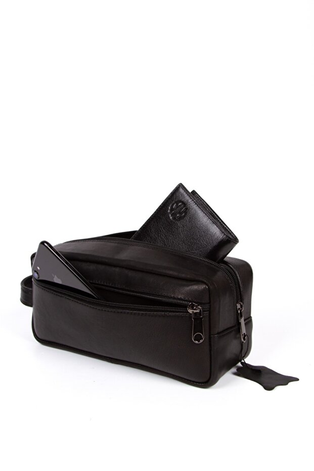Cerff Leather Clup Genuine Leather Shaving and Tool Bag