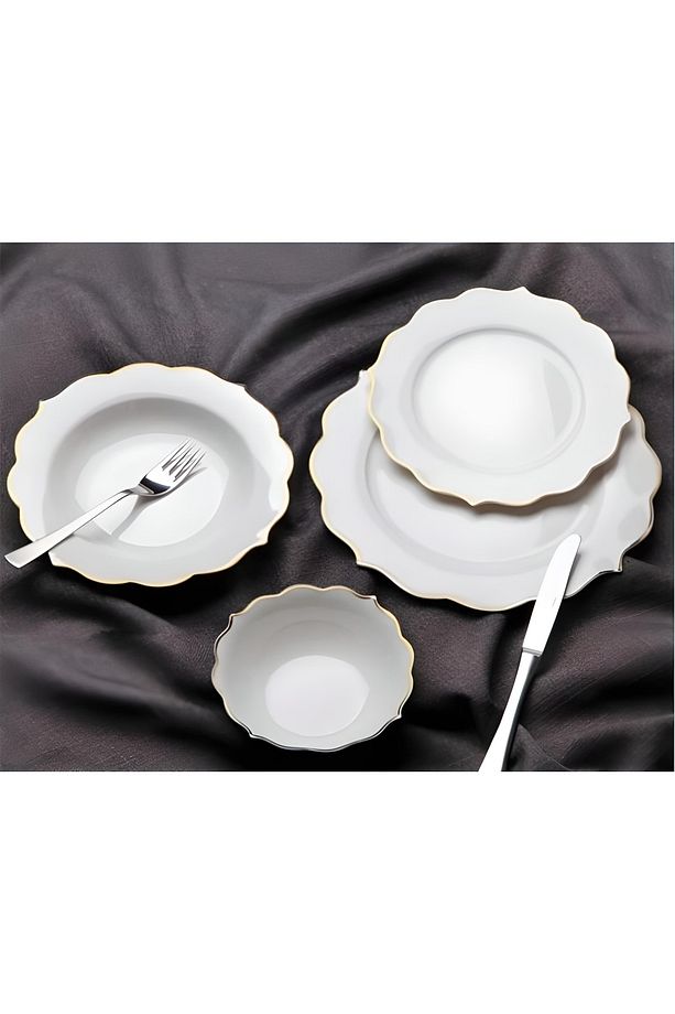 Porselen 24 Parça Yemek Takımı - 1