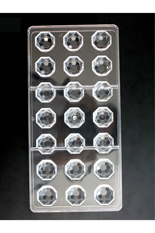 Kristalize Yuvarlak Polikarbon Çikolata Kalıbı - 1