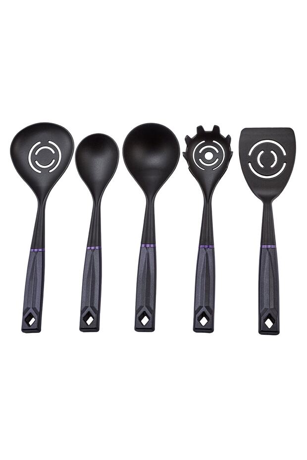 Akasya 6 Parça Servis Seti Mor - 4