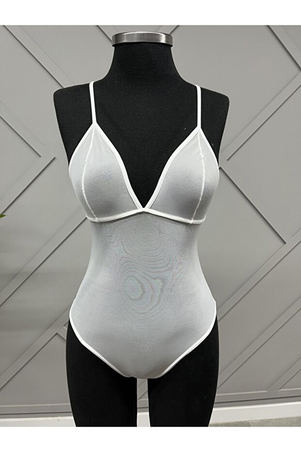 Fantezi Tül Bodysuit - 1