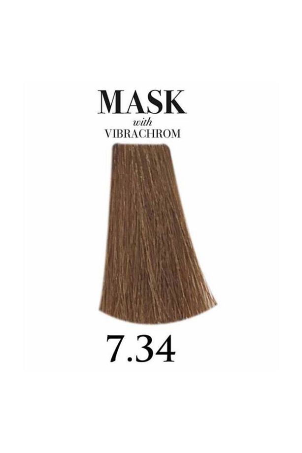 Mask Vibrachrom 7,34 Orta Altın Bakır Kumral Saç Boyası 100ml - 1