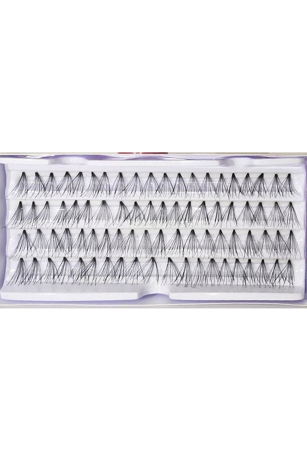 Marka 7 Ply 80 Adet Tekli Düğümsüz Takma Kirpik - Medıum - 5