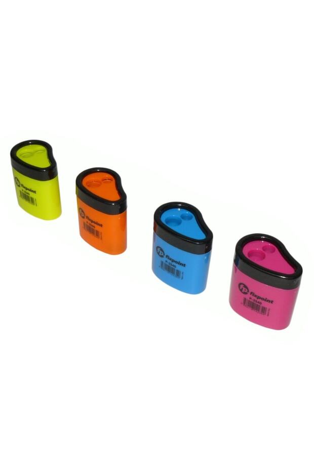 مبراة أقلام رصاص مزدوجة 12 قطعة - 2