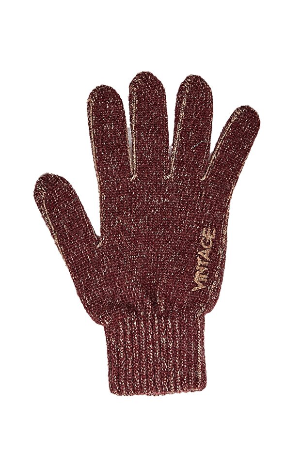 Vanizalı Eldiven Bordo - 1