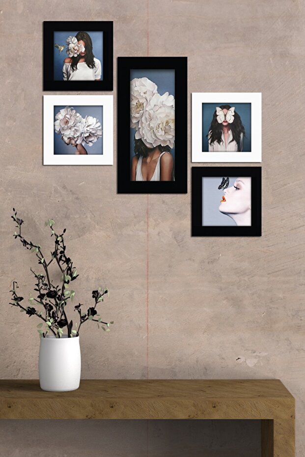 Collage Style 5 Parçalı Mdf Tablo Atf231 - 1