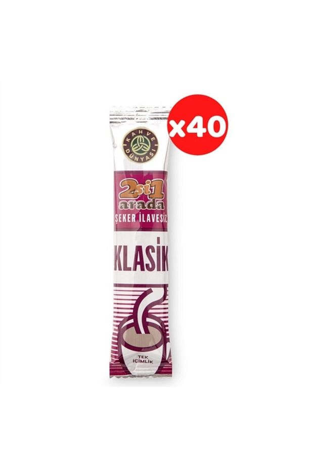 2'si 1 Arada Klasik Kahve (40'lı Paket) 40 Paket 12 Gr 2'si 1 Arada Kahve - 1