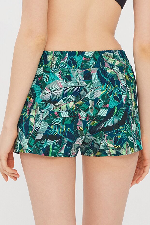 Çok Renkli Aloe Deniz Şortu - 4