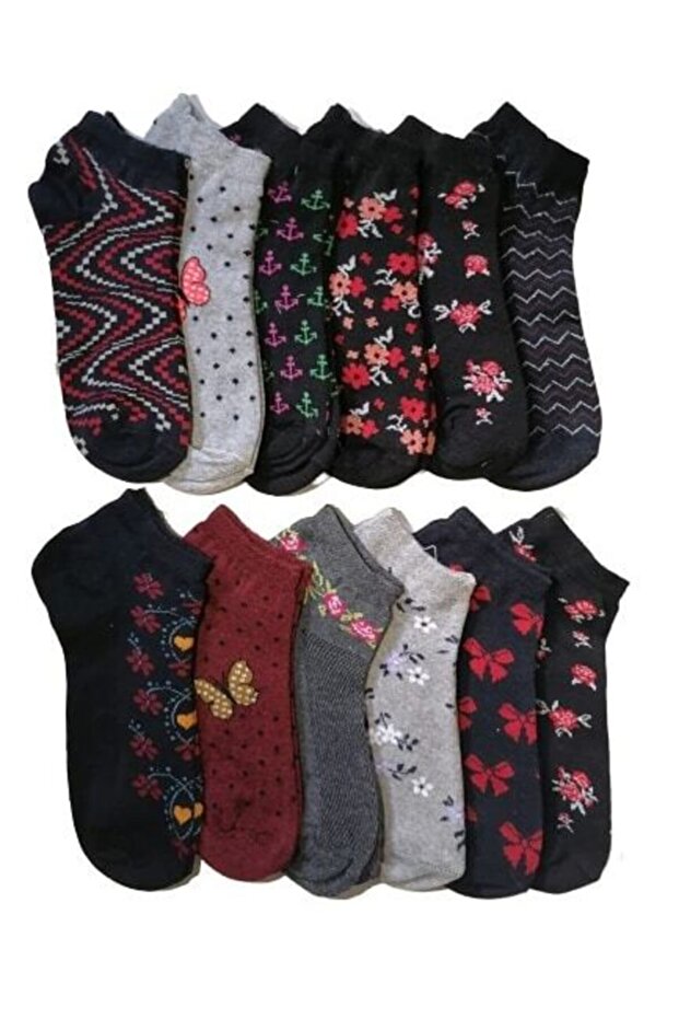 Booties Socks (8 PAIRS) Different Pattern - 1