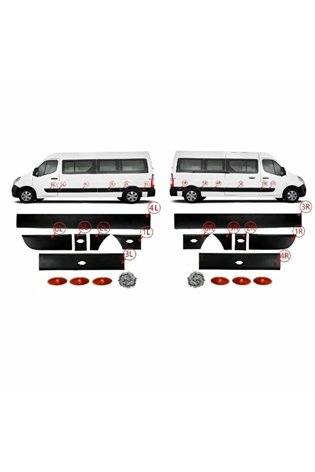 Renault Master III 2011-2018 Complete Side Slat Set