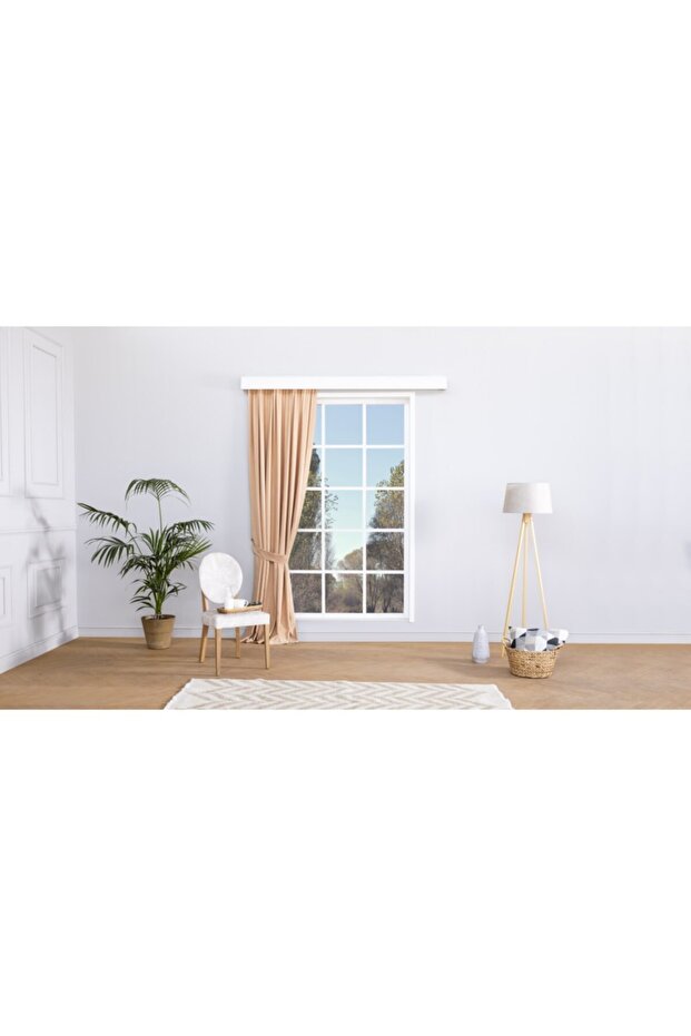 Background Curtain Spice Color 1-3 Close Pleat