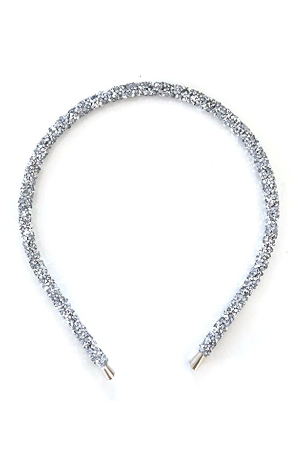 Silver Color Stone Crown, Silver Stone Hair Crown