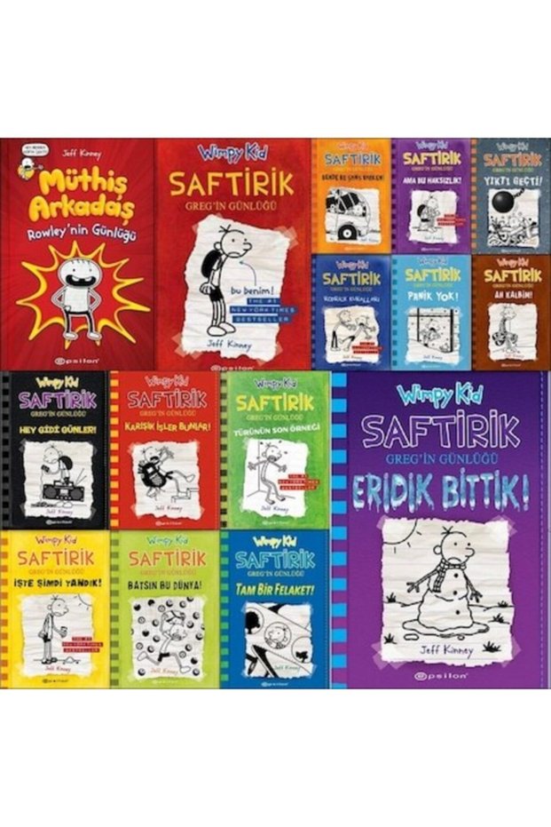 Saftirik Gregin Günlüğü + Müthiş Arkadaş Rowley 15 Book Set