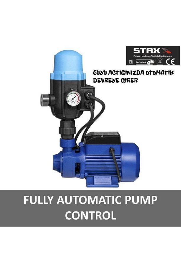 Su Pompası Paket Hidrofor Otomatik Sistem Su Pompası 0.5hp Bakır Sargı Tek Sarım Sargı - 5