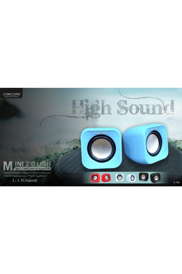 C-799 1+1 Mini Usb Pc Speaker - 1