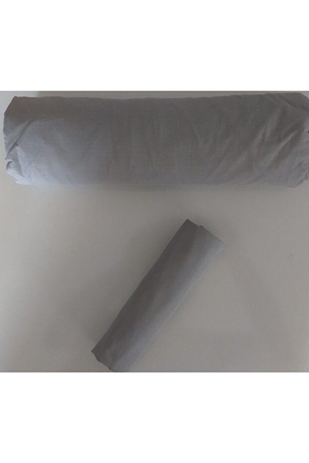Fitted Fitted Sheet Set 100% Cotton Single Gray & 100x200 30 Cm Pillowcase
