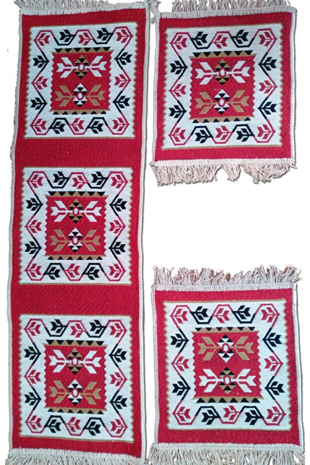 Antique Rug Opening Car Cover Set, For Passenger Vehicles, 3 Pieces 40x130cm