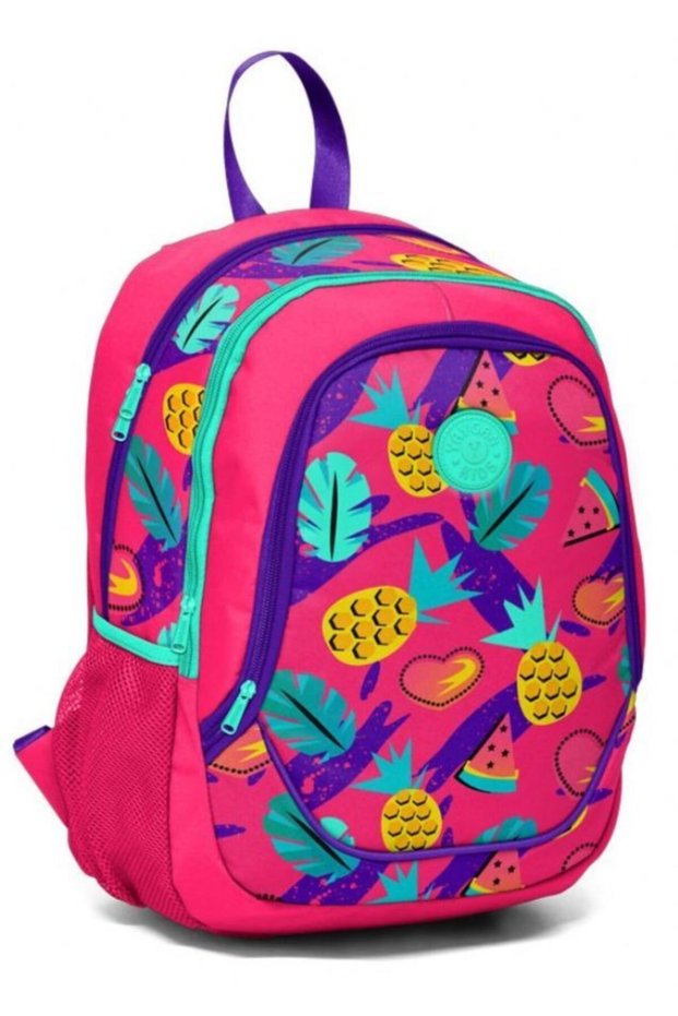 Girl's Pink Yaygan Kids Fuchsia Pineapple Primary School Bag