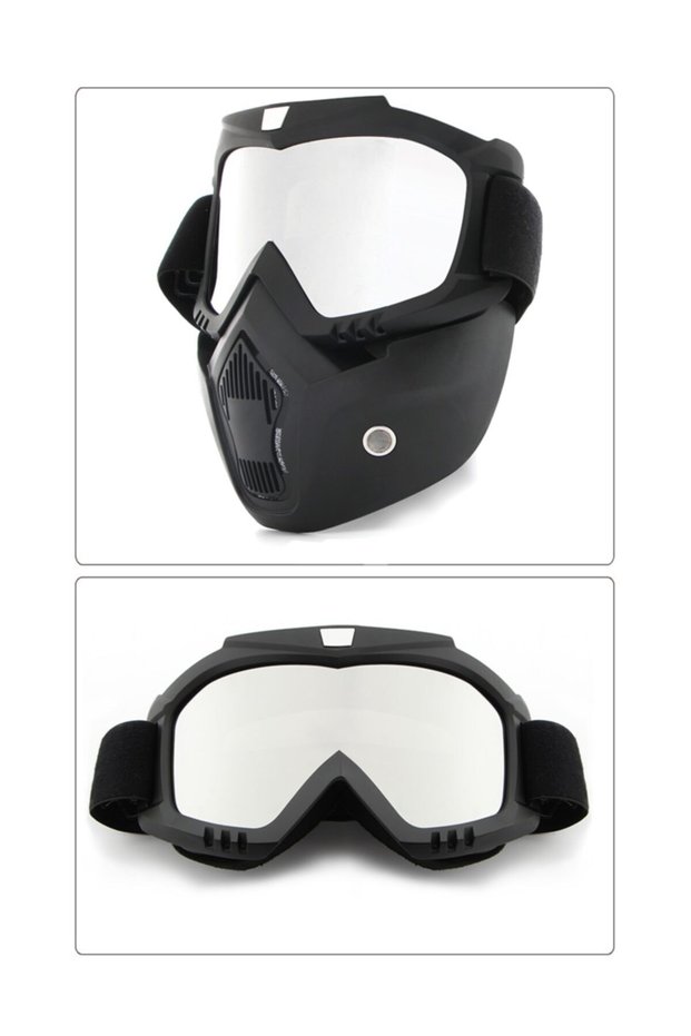 710 Jet Kask Maskesi ( Cam Rengi Aynalı )