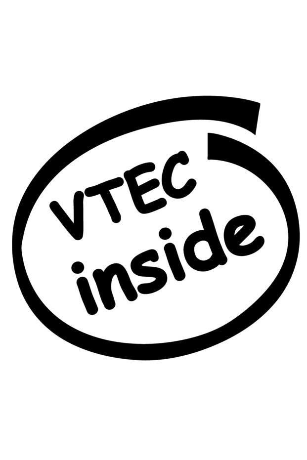 VTEC INSIDE auto Sticker Bonding Black - 1