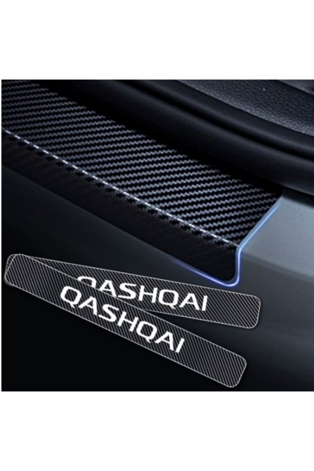 Nissan Qashqai Carbon Fiber Door Sill Lettering Sticker Paint Protection