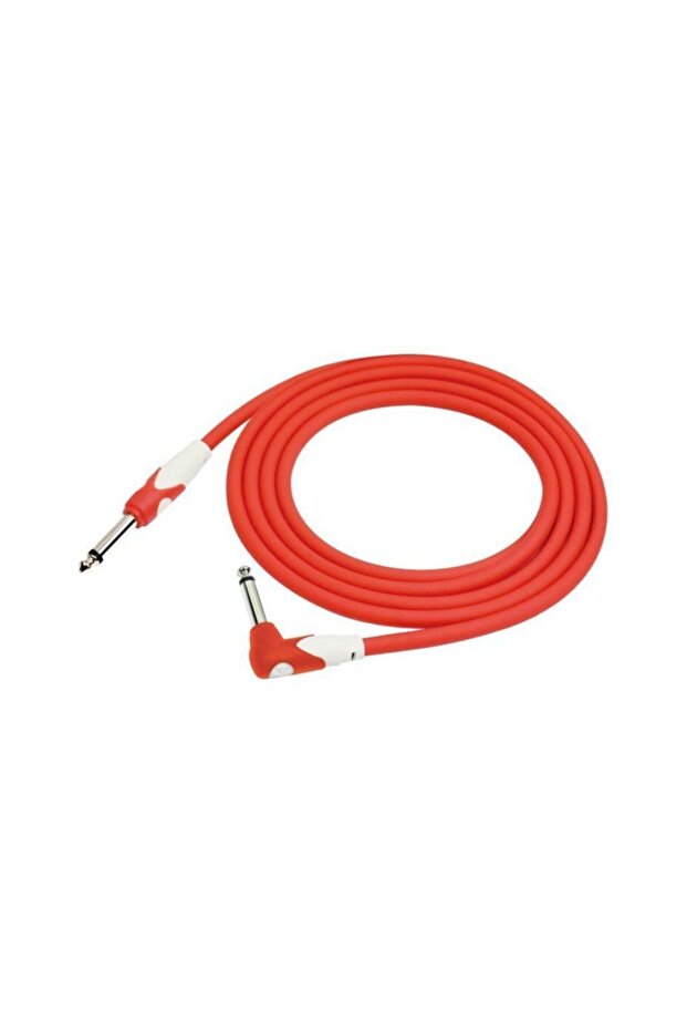 Kirlin LGI-202RD 1/4'' Mono Straight End - Right Angled 3 Meter Cable