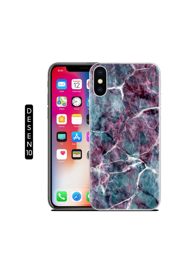 Ally Iphone X Xs Mermer Desenli Soft Silikon Kılıf Desenli 10 - 2