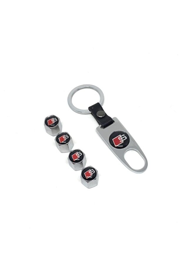 Sline Chrome Valve Cover Keychain Set