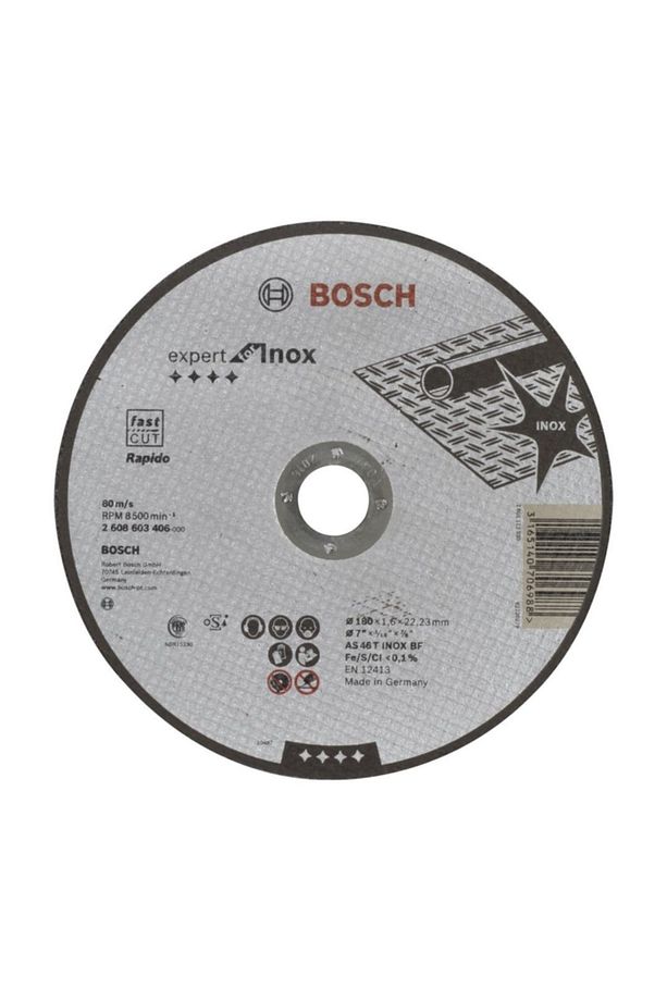 - 180*1,6 Mm Expert Serisi Düz Inox (paslanmaz Çelik) Kesme Diski (taş) - Rapido - 1