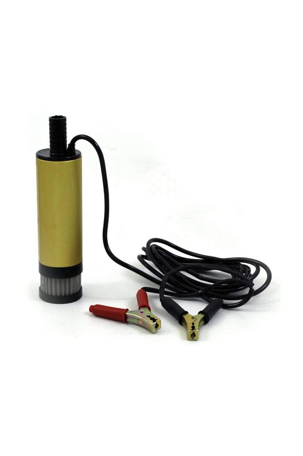 24 Volt Mazot Aktarma Pompası,  Dc Mini Dalgıç Pompa Süzgeçli 50 mm Dış Çap - 2