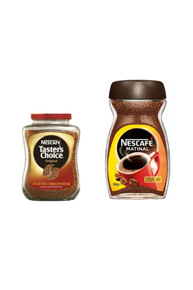 Taster's Choice 100 Gram + Matinal 100 Gram Çözülebilir Granül Kahve 2'li Set - 1