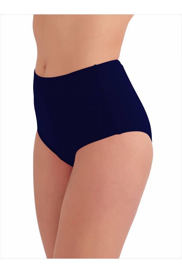 63048 Lacivert Yüksek Bel Bikini Altı - 1