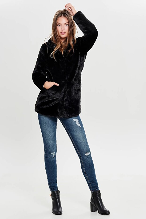 Kadın Siyah Mont - 2