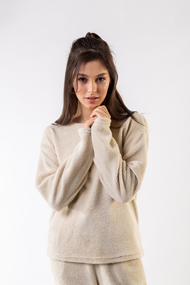 Kadın Angora Wellsoft Basic Yaka Takım - 3